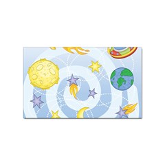 Science Fiction Outer Space Sticker (rectangular) by Ndabl3x