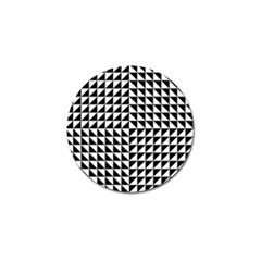 Optical Illusion Black Golf Ball Marker by Ndabl3x
