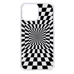 Optical Illusion Chessboard Tunnel Iphone 13 Pro Max Tpu Uv Print Case by Ndabl3x
