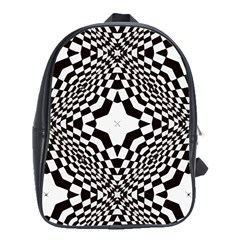 Tile Repeating Pattern Texture School Bag (xl)