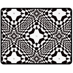 Tile Repeating Pattern Texture Two Sides Fleece Blanket (medium) by Ndabl3x