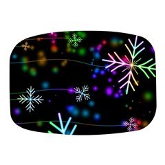 Snowflakes Snow Winter Christmas Mini Square Pill Box by Ndabl3x