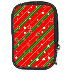 Christmas Paper Star Texture Compact Camera Leather Case by Ndabl3x