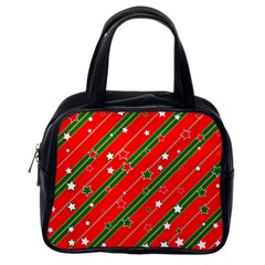 Christmas Paper Star Texture Classic Handbag (one Side) by Ndabl3x