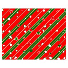 Christmas Paper Star Texture Premium Plush Fleece Blanket (medium) by Ndabl3x