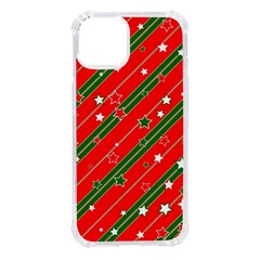 Christmas Paper Star Texture Iphone 14 Tpu Uv Print Case by Ndabl3x