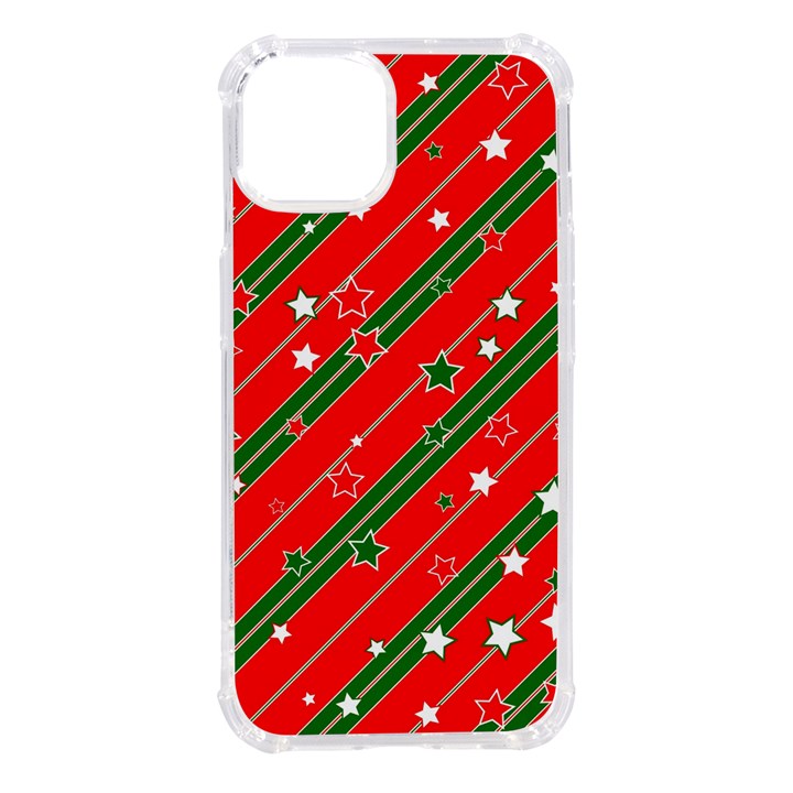 Christmas Paper Star Texture iPhone 14 TPU UV Print Case