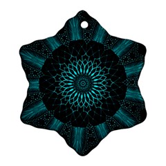 Ornament District Turquoise Ornament (snowflake) by Ndabl3x