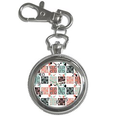 Mint Black Coral Heart Paisley Key Chain Watches by Ndabl3x