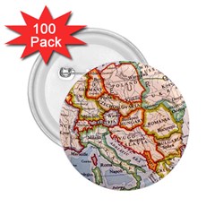 Map Europe Globe Countries States 2 25  Buttons (100 Pack)  by Ndabl3x