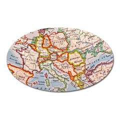 Map Europe Globe Countries States Oval Magnet by Ndabl3x