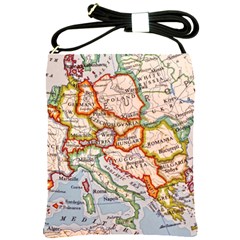 Map Europe Globe Countries States Shoulder Sling Bag