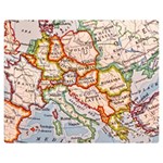 Map Europe Globe Countries States Premium Plush Fleece Blanket (Medium) 60 x50  Blanket Front