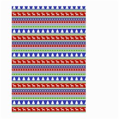 Christmas Color Stripes Pattern Small Garden Flag (two Sides)