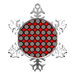 Dart Board Target Game Metal Small Snowflake Ornament by Ndabl3x