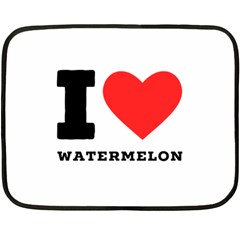 I Love Watermelon  Fleece Blanket (mini) by ilovewhateva