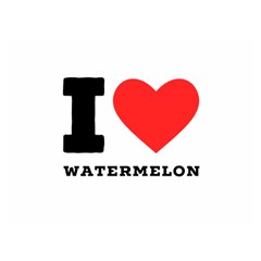 I Love Watermelon  Two Sides Premium Plush Fleece Blanket (extra Small) by ilovewhateva