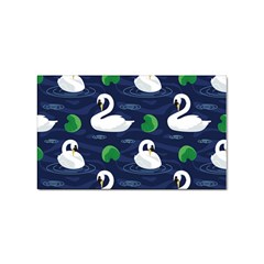 Swan Pattern Elegant Design Sticker Rectangular (100 Pack) by Vaneshart