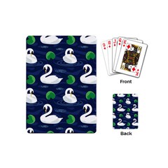 Swan Pattern Elegant Design Playing Cards Single Design (mini)
