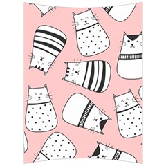 Cute Cats Cartoon Seamless-pattern Back Support Cushion by Vaneshart