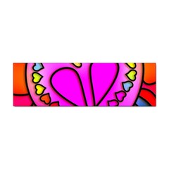 Stained Glass Love Heart Sticker Bumper (100 Pack) by Vaneshart