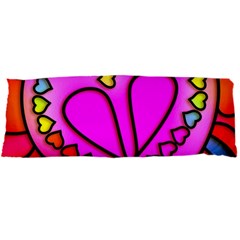 Stained Glass Love Heart Body Pillow Case Dakimakura (two Sides) by Vaneshart