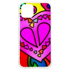 Stained Glass Love Heart Iphone 12/12 Pro Tpu Uv Print Case