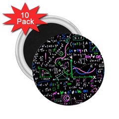 Math-linear-mathematics-education-circle-background 2 25  Magnets (10 Pack)  by Vaneshart