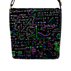 Math-linear-mathematics-education-circle-background Flap Closure Messenger Bag (l) by Vaneshart