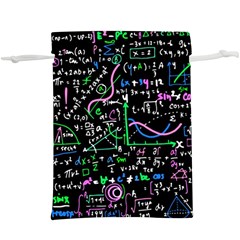 Math-linear-mathematics-education-circle-background Lightweight Drawstring Pouch (xl) by Vaneshart