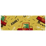 Childish-seamless-pattern-with-dino-driver Banner and Sign 9  x 3  Front