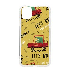 Childish-seamless-pattern-with-dino-driver Iphone 11 Tpu Uv Print Case