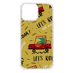 Childish-seamless-pattern-with-dino-driver Iphone 13 Pro Max Tpu Uv Print Case