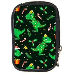 Christmas-funny-pattern Dinosaurs Compact Camera Leather Case