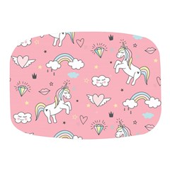 Cute-unicorn-seamless-pattern Mini Square Pill Box by Vaneshart