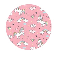 Cute-unicorn-seamless-pattern Mini Round Pill Box (pack Of 3)