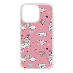 Cute-unicorn-seamless-pattern Iphone 13 Pro Tpu Uv Print Case by Vaneshart