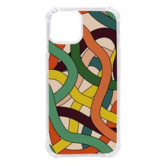 Snake Stripes Intertwined Abstract Iphone 14 Tpu Uv Print Case by Vaneshop