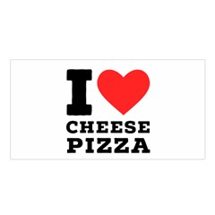 I Love Cheese Pizza Satin Shawl 45  X 80  by ilovewhateva