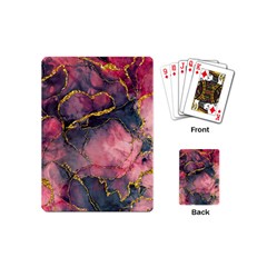 Pink Texture Resin Playing Cards Single Design (mini)