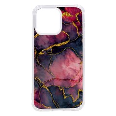 Pink Texture Resin Iphone 14 Pro Max Tpu Uv Print Case by Vaneshop