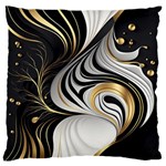 Pattern Gold Marble Large Cushion Case (Two Sides) Back