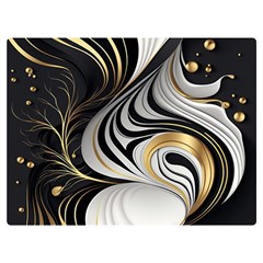 Pattern Gold Marble Premium Plush Fleece Blanket (extra Small)