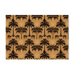 Camel Palm Tree Crystal Sticker (a4)