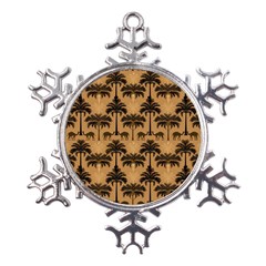 Camel Palm Tree Metal Large Snowflake Ornament by Vaneshop