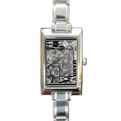 Background Pattern Geometric Design Rectangle Italian Charm Watch by Vaneshop