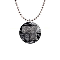 Background Pattern Geometric Design 1  Button Necklace by Vaneshop