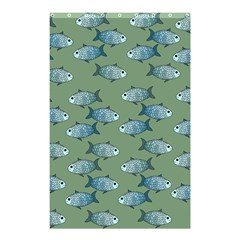 Fishes Pattern Background Theme Shower Curtain 48  X 72  (small)  by Vaneshop