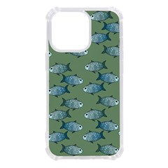 Fishes Pattern Background Theme Iphone 13 Pro Tpu Uv Print Case by Vaneshop