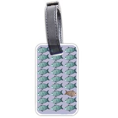 Fishes Pattern Background Theme Art Luggage Tag (one Side) by Vaneshop